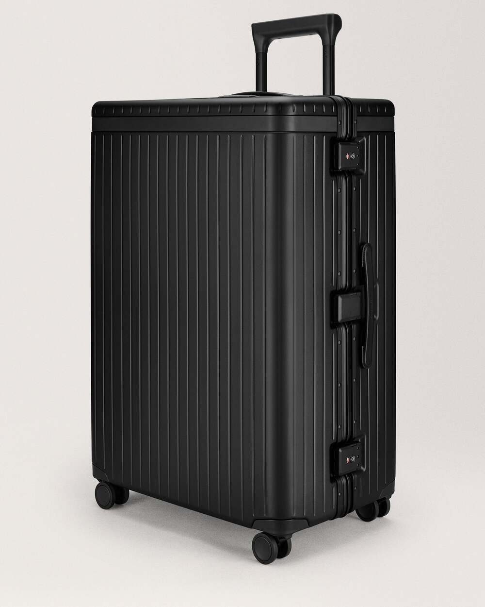 Carl Friedrik Check-In Hybrid Suitcase 76L Black/Black NEW Authentic